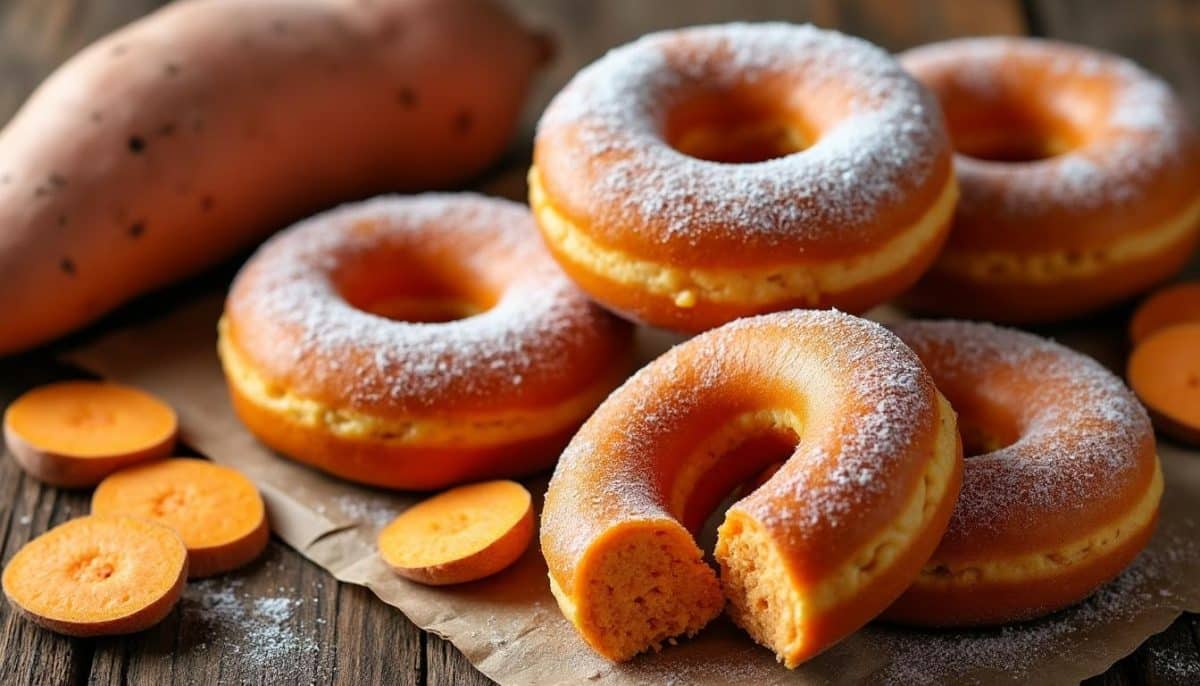 Naturally Orange: Gluten-Free Sweet Potato Flour Donuts Delight