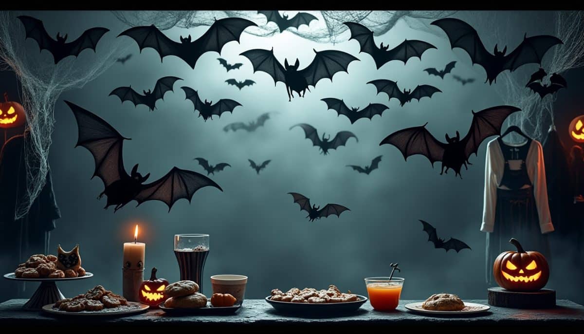 Spook Up Your Ceiling: Realistic Bat Swarm Decor for Halloween π¦π»
