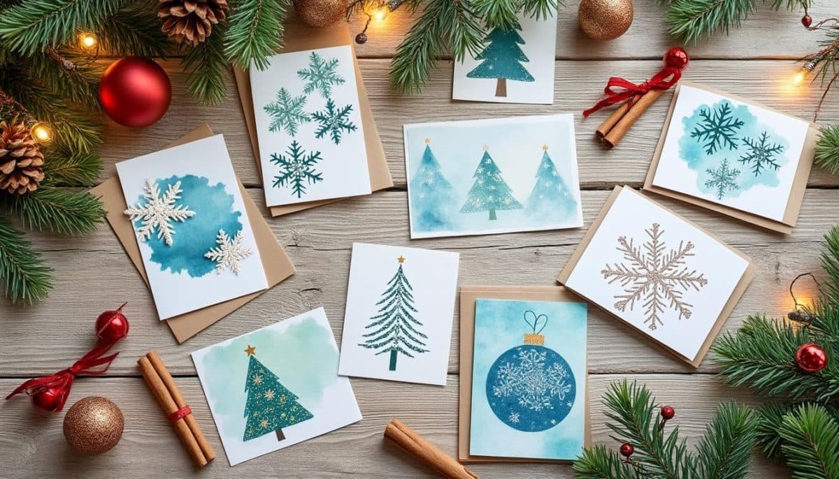 DIY Christmas Cards 🎨✨: Easy Tricks for Stunning Results