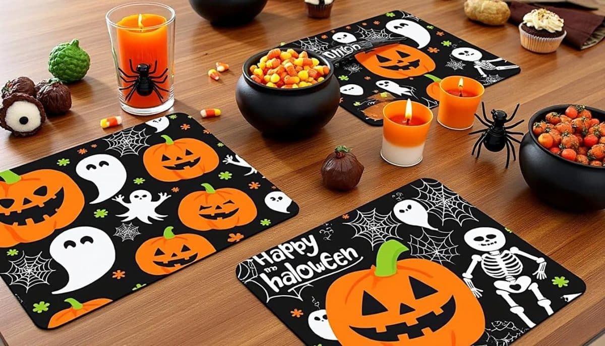 Spooky & Sustainable: Individual Washable Halloween Placemats π»π§Ί