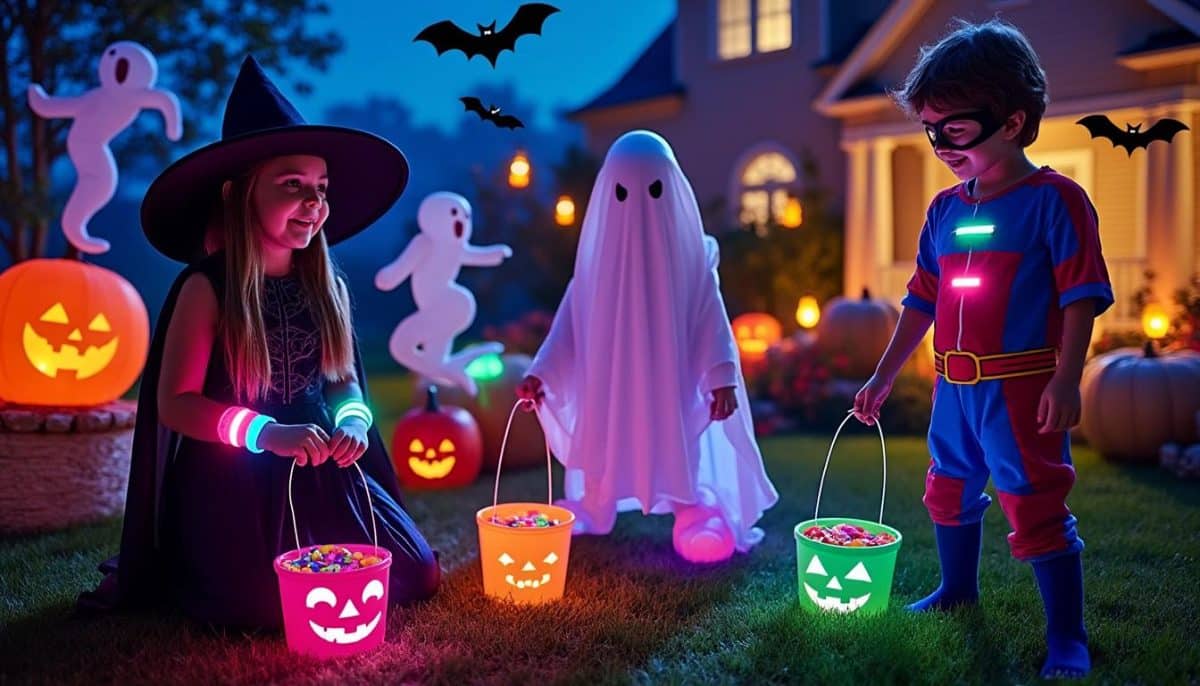 Spooky Sparkles: Colorful LED Bracelets for Kids’ Halloween Fun 🎃✨