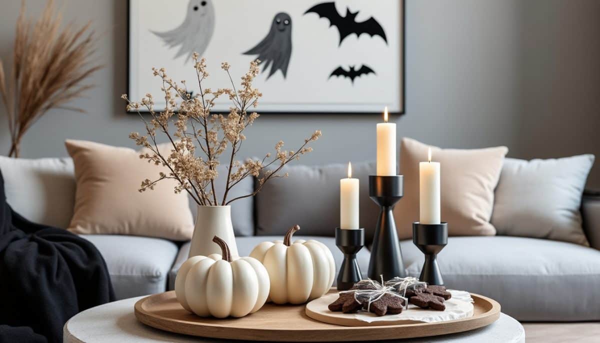 Chic Minimalist Halloween Decor: Understated Spooky Style 🎃🕯️