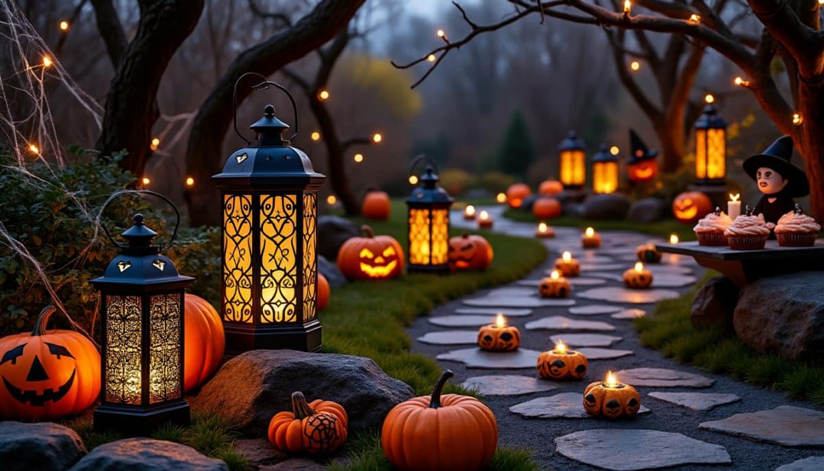 Gothic Halloween Glow: Pathway Lights & Solar Lanterns 🕯️🎃