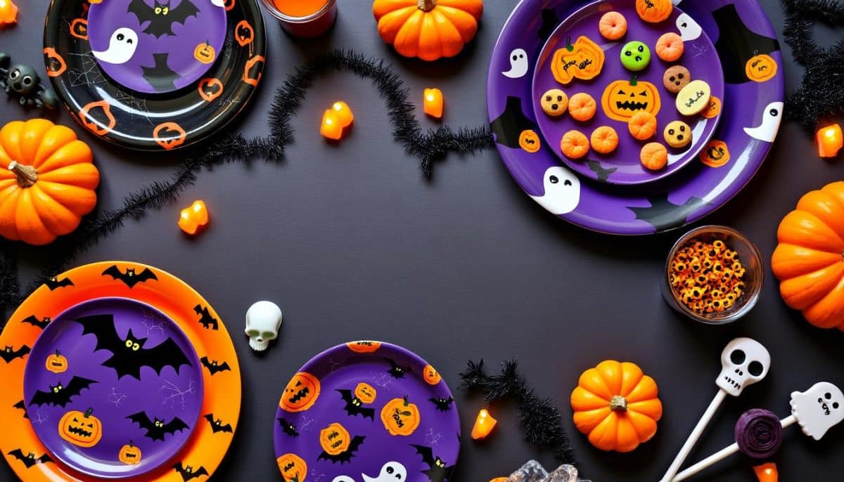 Frightfully Fun: Spooky Pattern Halloween Plates πΈοΈπ½οΈ