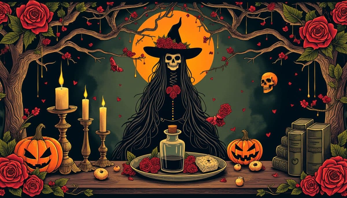 Spooky Chic: Vintage Halloween Posters & Occult Botanical Prints 🎃🌿