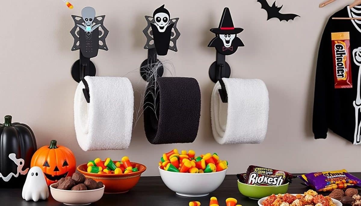 Spooky Chic: π§Ίπ§ββοΈ Halloween Towel Holders for Your Wall