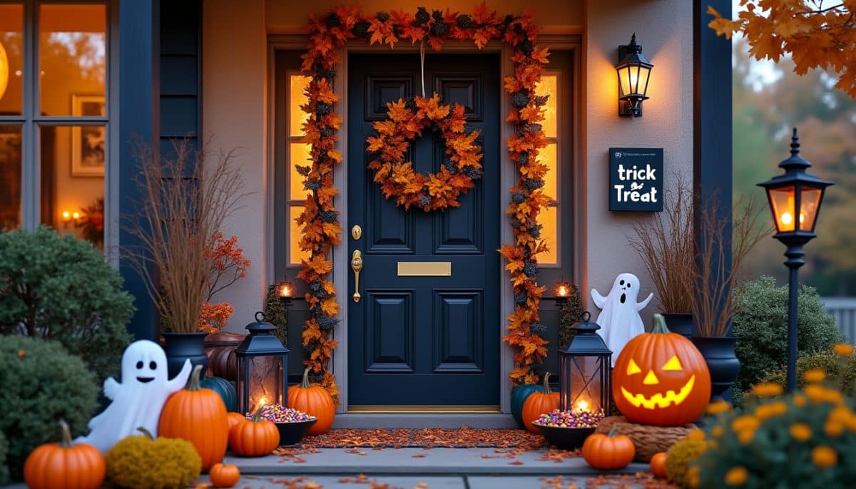 Spooky & Welcoming: Front Door Halloween Decor ππ»