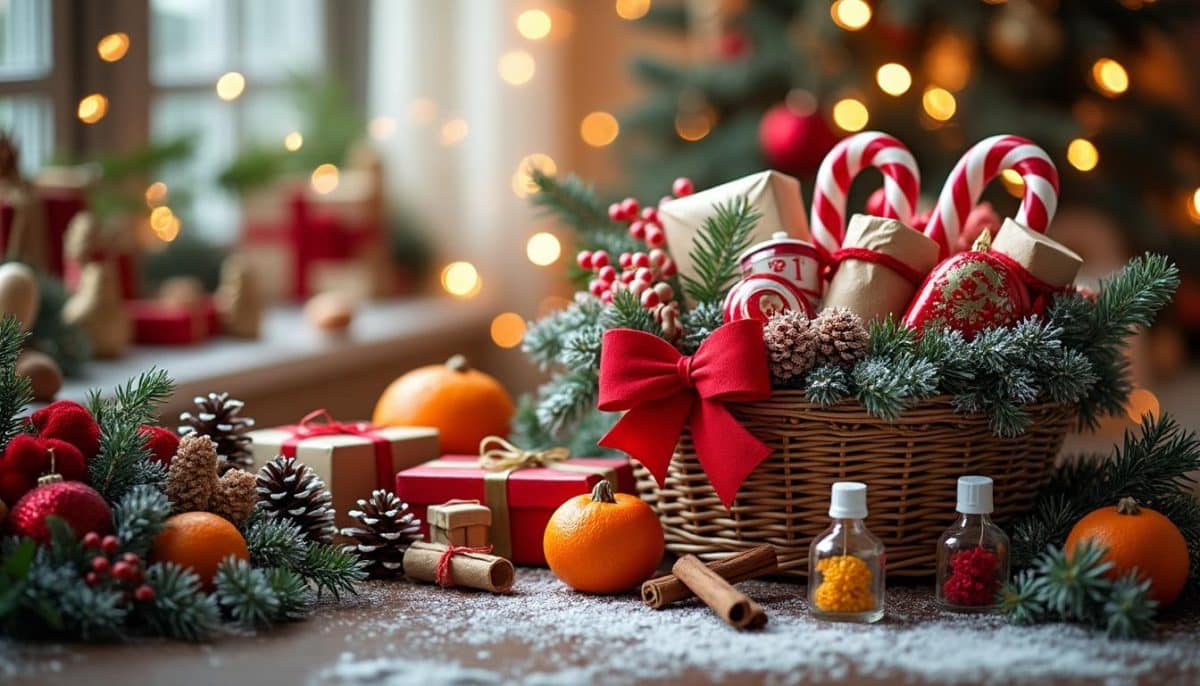 🎄 Christmas Basket Magic: Creative Gift Ideas & Easy Arranging Tips 🎁