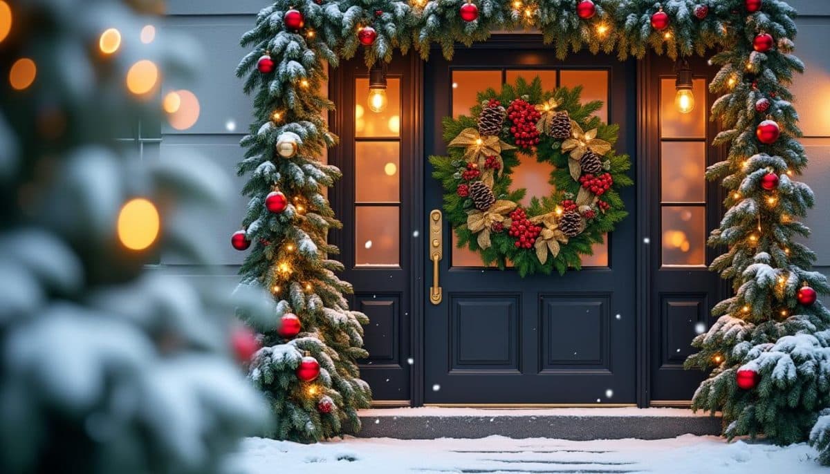 🎄Festive Front Doors: Christmas Decoration Ideas✨