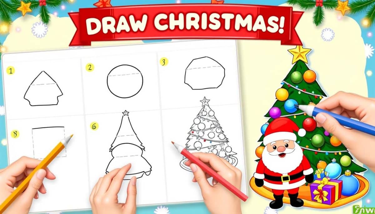 🎄 Easy Christmas Drawing Guide: Step-by-Step Fun for Beginners ✏️