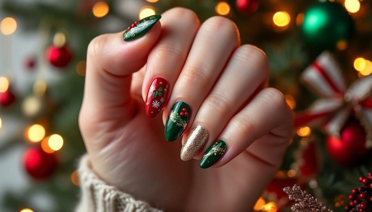 🎄✨ Christmas Gel Nails: Festive & Long-Lasting Manicures!