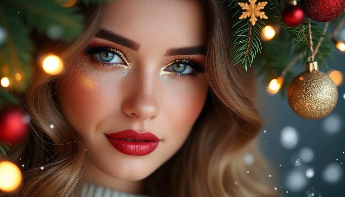 ✨ Sparkling Christmas Makeup Ideas 🎄