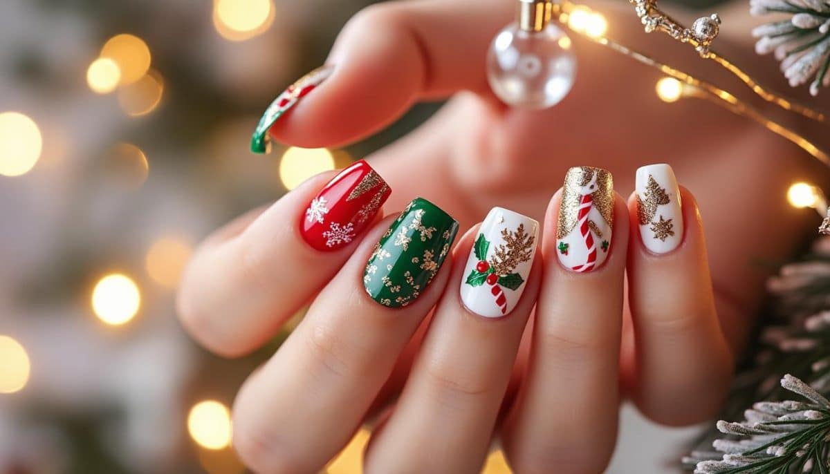 Festive Fingertips: 20 Must-Try Christmas Nail Designs 🎄✨