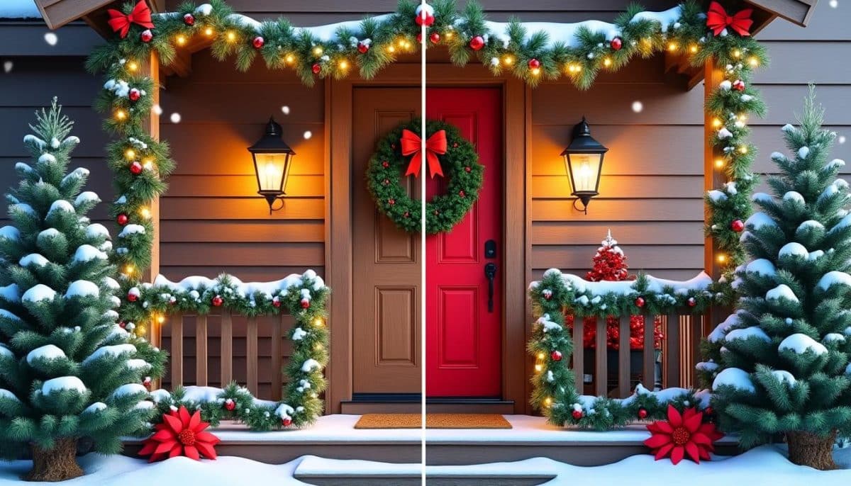 From Plain to Wow: Transform Your Porch for Christmas 🎄✨