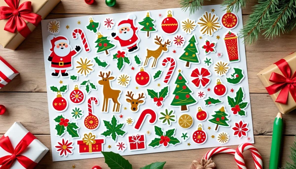 🎄 Christmas Stickers: Free Printables & Best Buys! 🎁