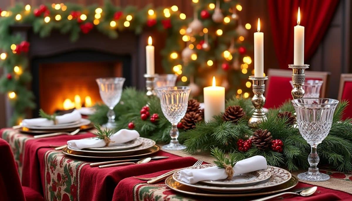 🎄 Sparkling Christmas Table Decor: Craft Your Stunning Tablescape ✨