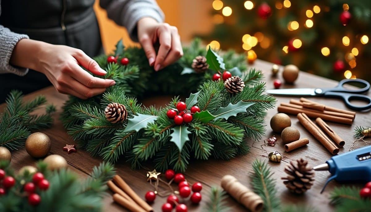 🎄 DIY Christmas Wreath: Craft Yours in Just 30 Minutes! ✂️✨