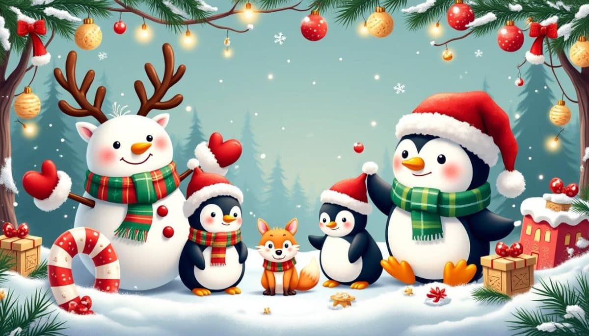 🎄 Cute Christmas Wallpapers: Adorable Screen Designs 🎅