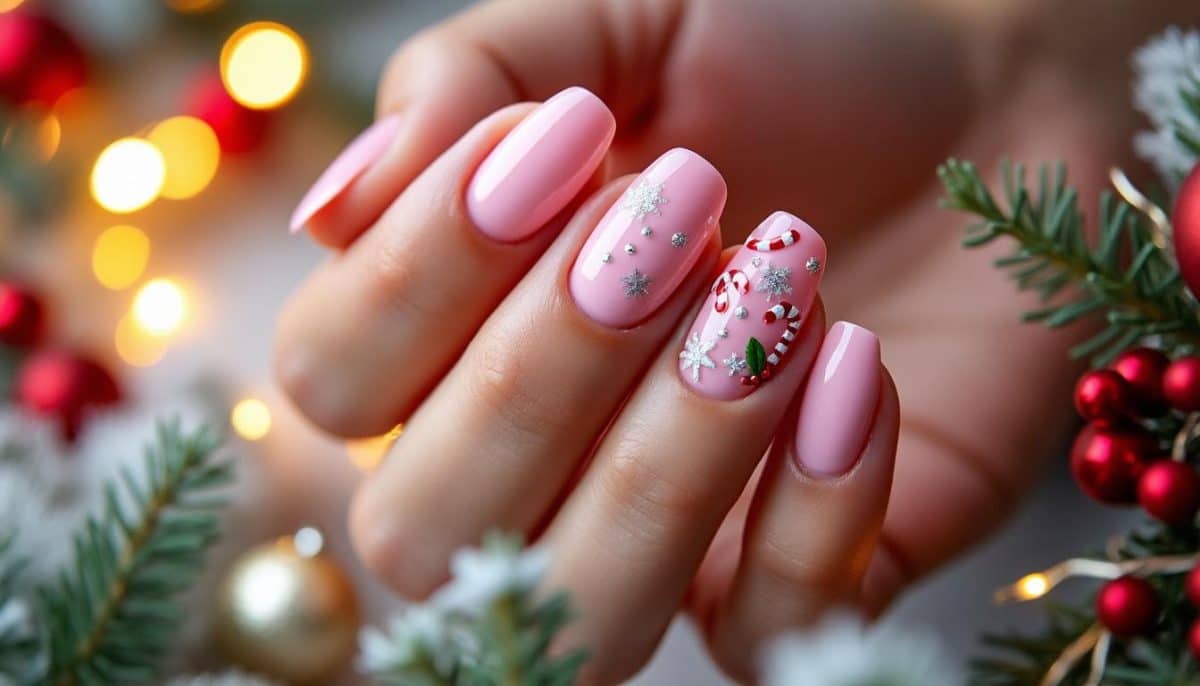 Think Pink! 🎀 Festive Christmas Nail Ideas for a Merry Manicure 🎄
