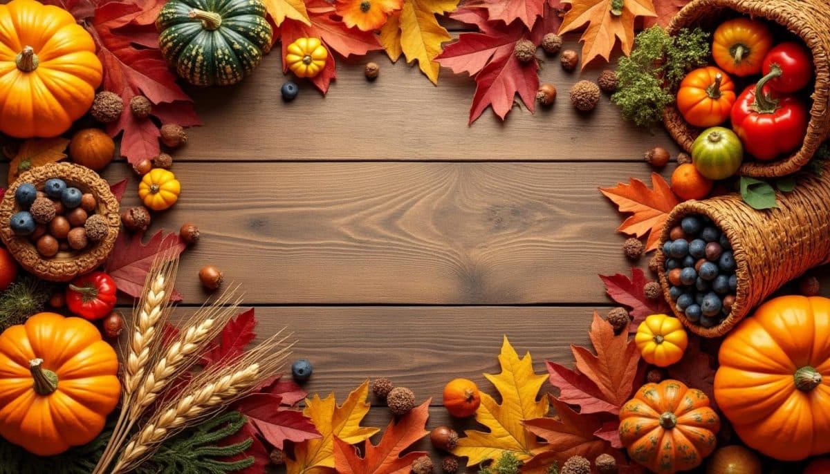 Thanksgiving Vibes: 🌽 HD Backgrounds for Your Digital Creations 🍁