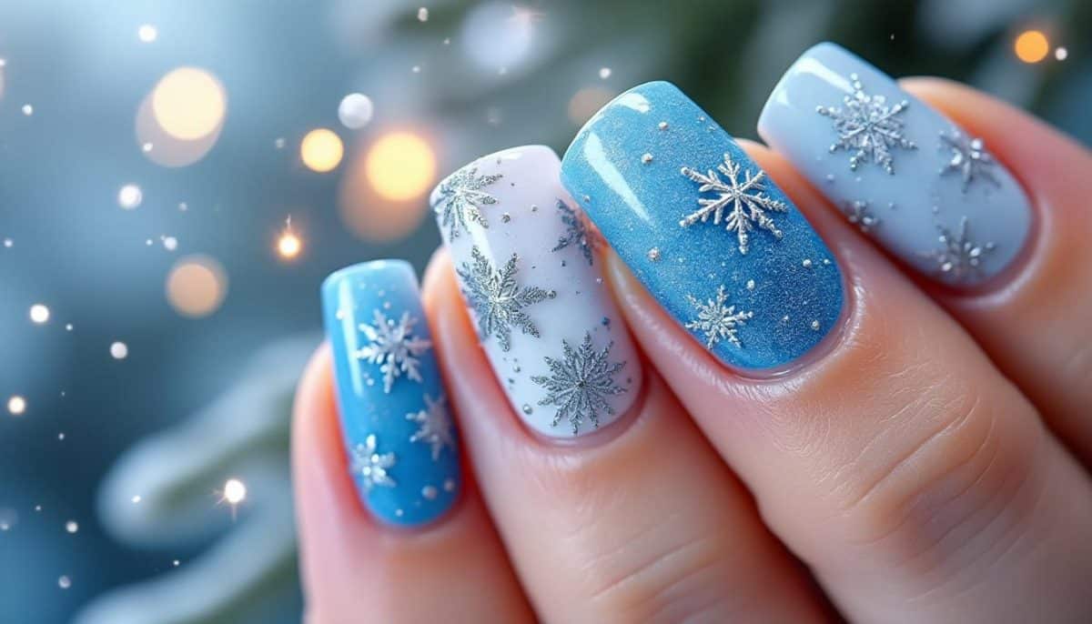 ❄️ Winter Wonderland Nails: Snowflake & Ice Art Tips ✨