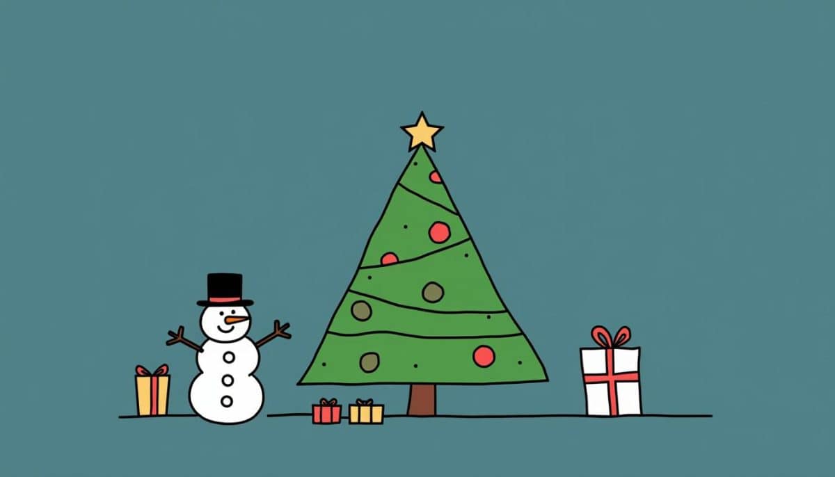 🎄 Easy Christmas Sketches: Beginner-Friendly Holiday Drawings ✏️