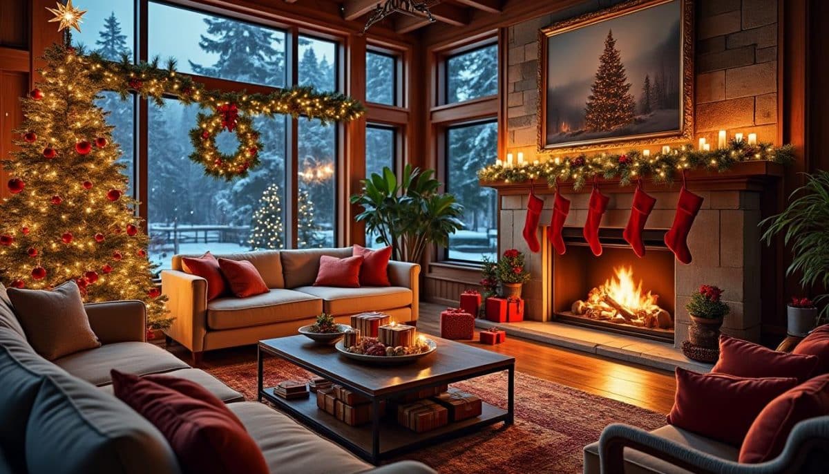 🎄 Cozy Up: Transform Your Living Room for the Holidays ✨