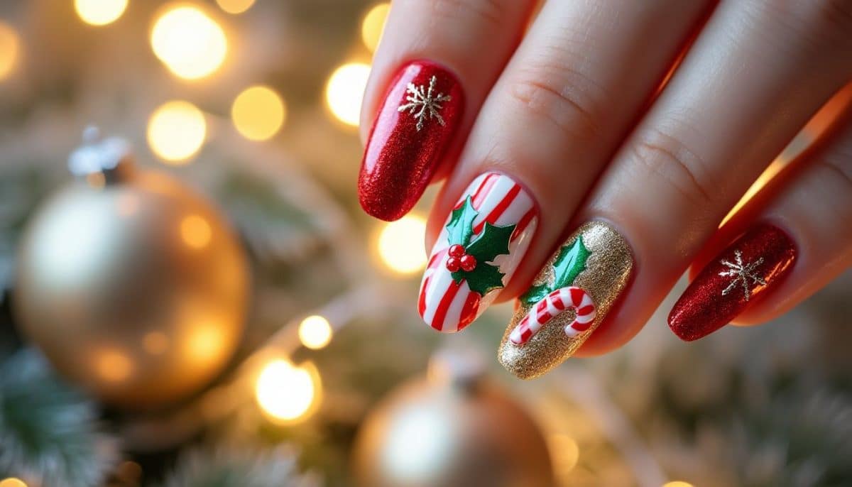 🎄 Sparkling Christmas Nails: Fresh Manicure Ideas ✨
